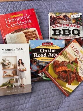 Southern Living & Magnolia Table Cookbooks Set - 5 cookbooks